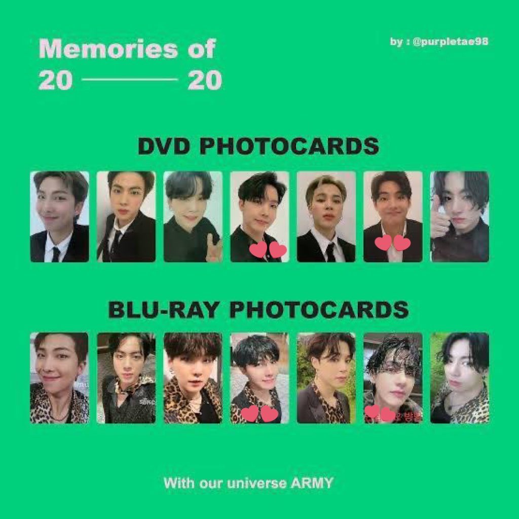 want to oper slot

bts sharing memo 2020 vhope 

Jhope = 40k dp 20k 
taehyung = 85k dp 50k 

kalo ambil taehyung, harus bundling sm jhope yaa, reply/dm plis🙏🏻