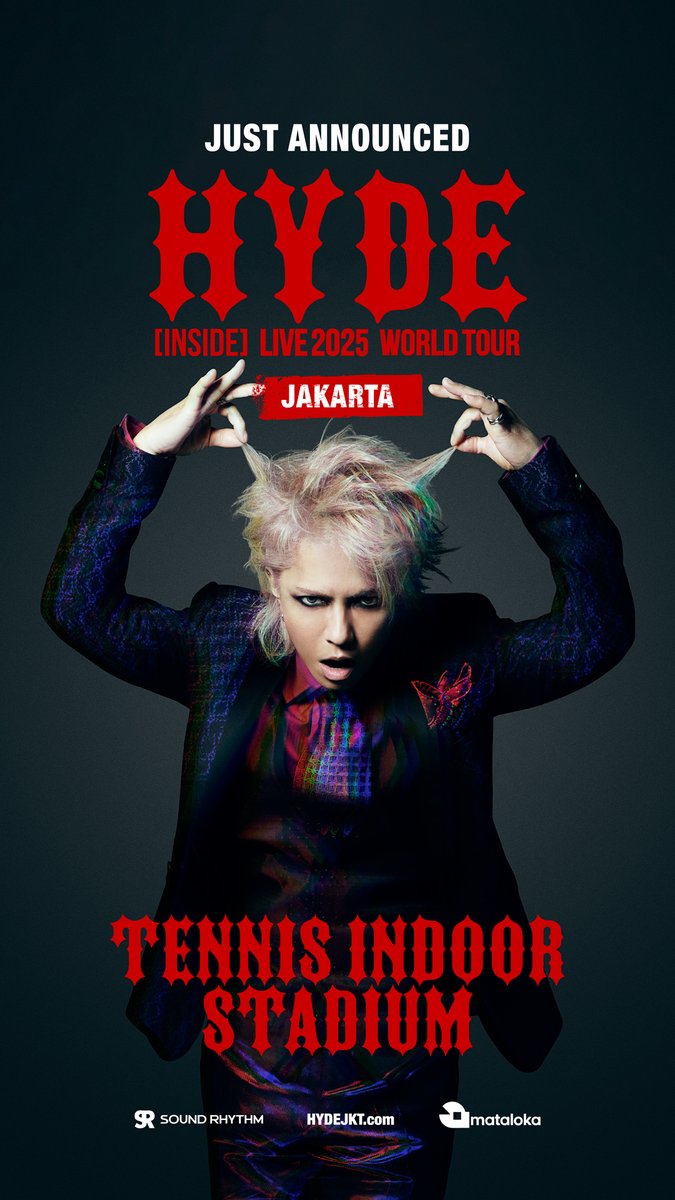 HYDE [INSIDE] LIVE 2025 WORLD TOUR Mampir ke Jakarta!
nekonoto.net/2025/06/13/hyd…