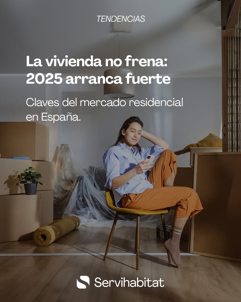 Tras un 2024 de recuperación, la actividad residencial avanza: compraventas +7 % / +12 % y tiempos de venta reducidos a 4,8 meses. 

Descubre las regiones que más crecen y por qué el alquiler se tensiona en nuestro análisis completo. 👉 bit.ly/4406rJo

#Tendencias
