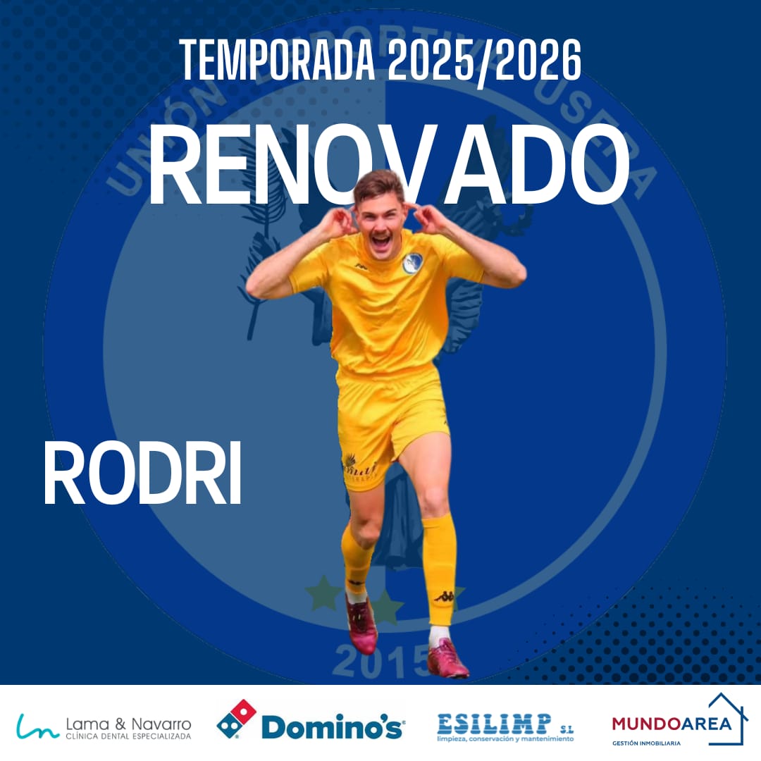 UDUsera's tweet photo. 🔵⚪️¡RENOVACIÓN! Rodri firma por un año más con la UDU y seguirá con nosotros durante la temporada 2025/2026 💪🏼💪🏼
#UDU #Autonómica #useramola💙🤍 https://t.co/0c7rJ2LMmi