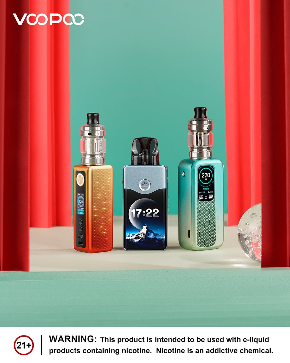 The VOOPOO VINCI Series features exquisite craftsmanship adapted to modern life, creating a refined taste for your lifestyle.  ✨✨✨