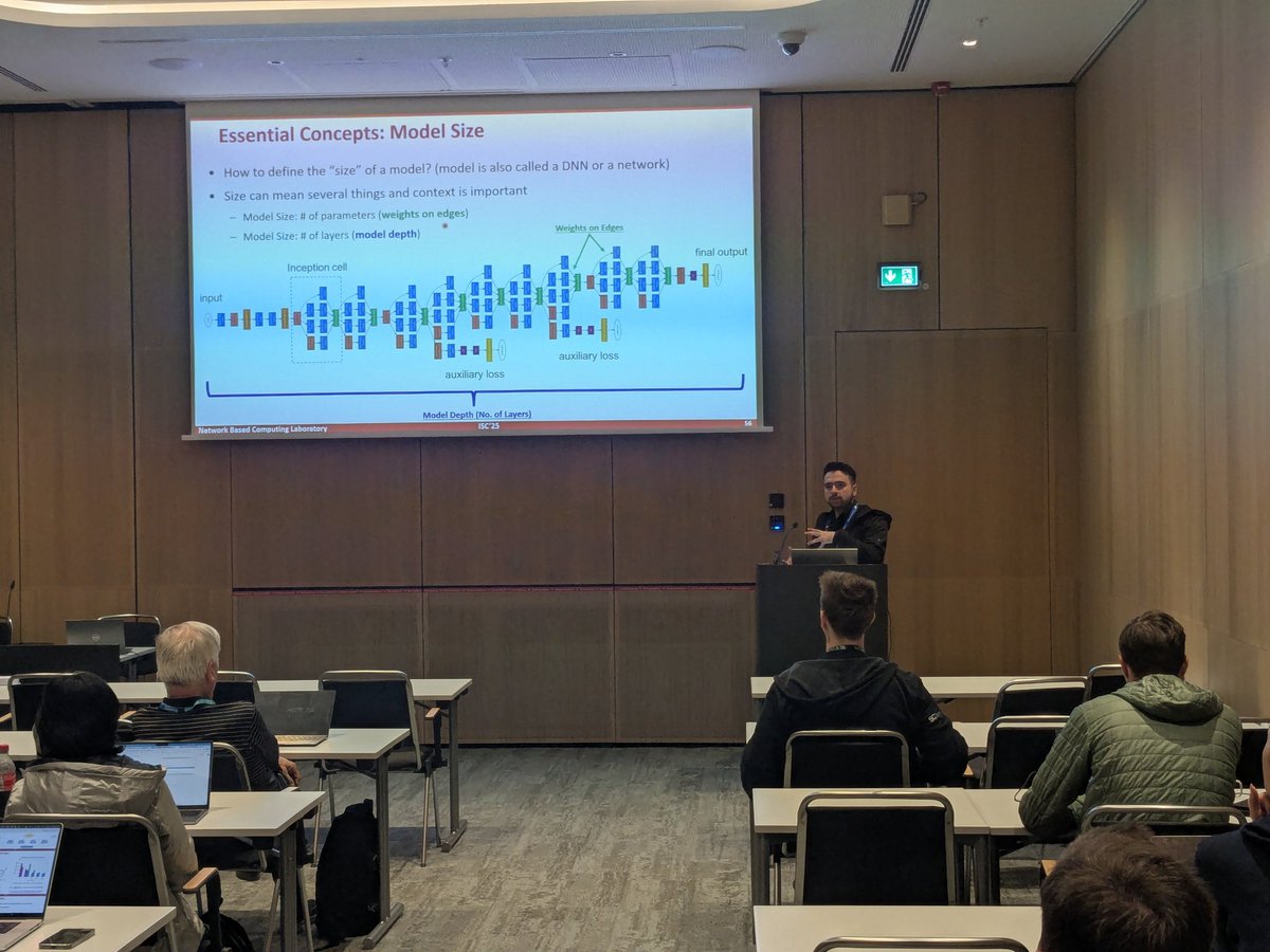 mvapich's tweet image. Attendees at the tutorial about principles and practices of #DL at #ISC25