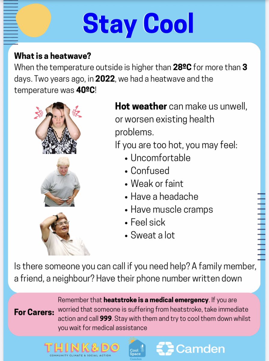 ThinkDoCamden's tweet photo. Hot hot 🔥! Launching r ‘Stay Cool’ campaign today #Healthfest @greenwoodcentrecamden @camdenDisAction @CamdenCouncil  Come n get some Stay Cool tips n freebies. Join us next at Queens Crescent library Monday 16/6 https://t.co/dgIGtYdfwn
