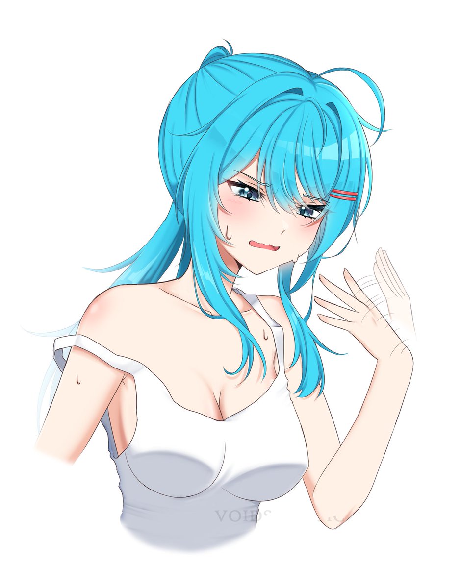 VoidSynatic's tweet image. Nagisa Hot Weather Sketch