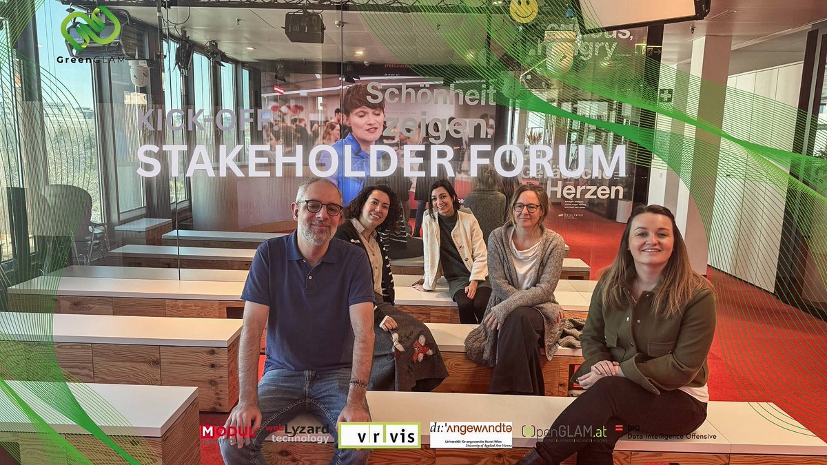 ✨ Are you a GLAM? 🏛️🎨 That is, a member of a Gallery, Library, Archive, or Museum? Then we cordially invite you to join the upcoming Stakeholder Forum of the GreenGLAM project.
📆 June 17 from 9:00-11:00
📍 DIO office, Vienna
💬 In German
Register ➡️ loom.ly/YzaDAdo