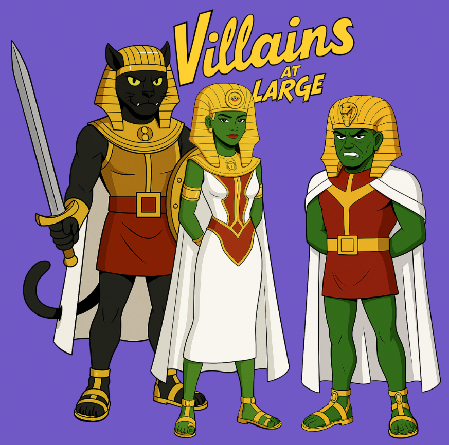 Popvisly's tweet photo. Meet THE ARCHITECTS
Villains at Large is a violent sci-fi universe built for animation, comics & chaos!
IP in development.
#VillainsAtLarge #CharacterDesign #AnimationPitch #Worldbuilding #OriginalCharacters