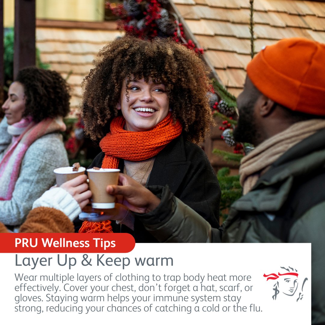 As temperatures drop, keep warm to prevent catching a cold or the flu. Stay warm, stay safe!

*The information provided is for general health awareness purposes only and is not a substitute for professional medical advice. Please consult a qualified healthcare practitioner.