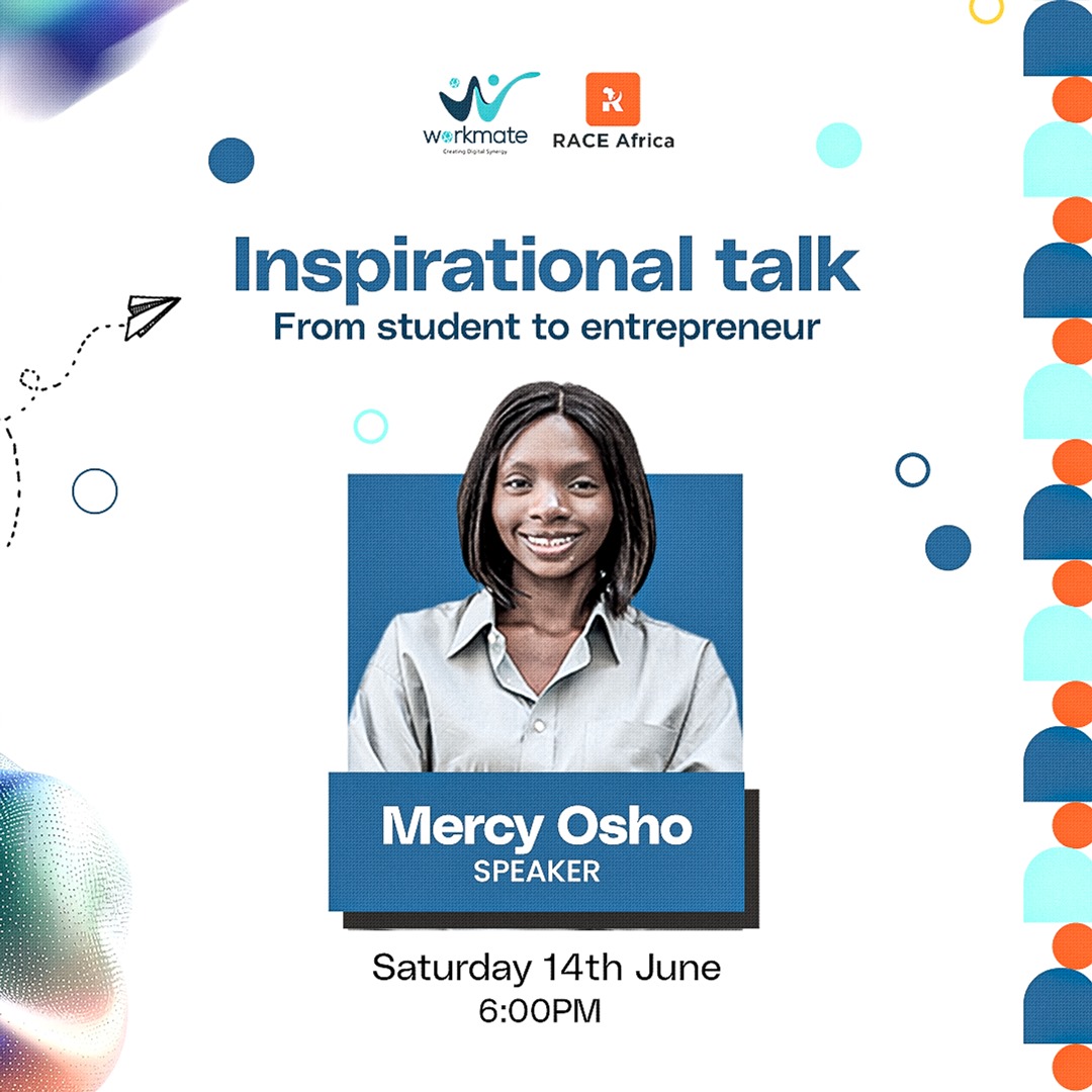workmatetech_io's tweet image. Our student tech fellowship bootcamp kick starts with a power-packed motivation for participants across Nigeria and beyond!

&quot;From student to entrepreneur&quot; — be inspired by the journey of Mercy Osho! 

#WorkmateTech #RACEAfrica #StudentToCEO #Inspiration #Entrepreneurship