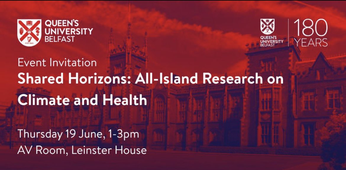 Queen’s University Civic Engagement (@qubengagement) on Twitter photo Are you interested in academic research and based in Dublin?
RSVP by emailing publicaffairs@qub.ac.uk to join our event in Leinster House on 19 June. From health to the climate, our research could benefit your area of work, and we'd love to see you there! Are you interested in academic research and based in Dublin?
RSVP by emailing publicaffairs@qub.ac.uk to join our event in Leinster House on 19 June. From health to the climate, our research could benefit your area of work, and we'd love to see you there!