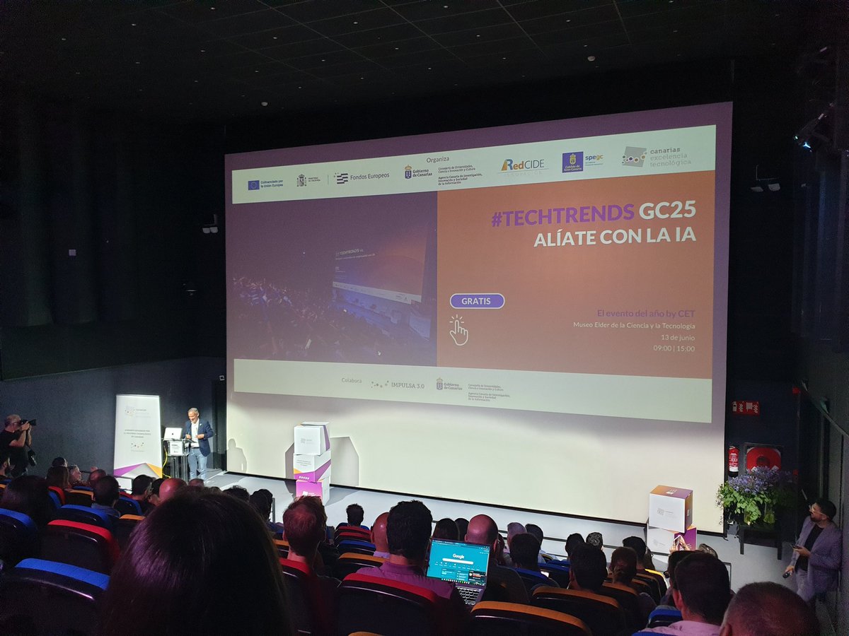SointelcaIT's tweet photo. Este año repetimos asistencia al #techtrends GC25 organizado por el Cluster de Excelencia Tecnológica.  Un foro donde se hablará de soluciones tecnológicas basadas en Inteligencia Artificial #IA @ClusterCET @SPEGC #Canarias https://t.co/5En9eaHsQV