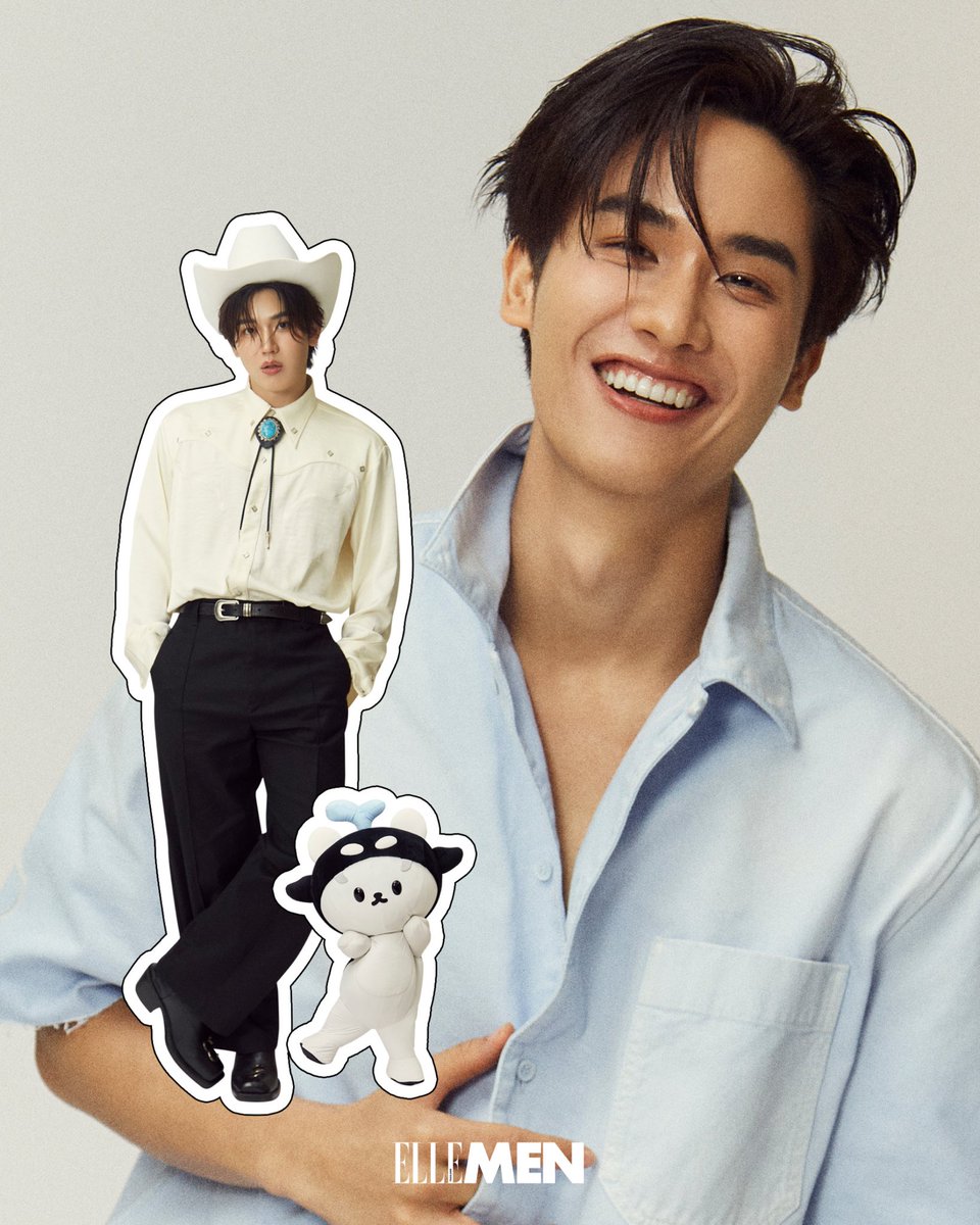 ElleMenThailand's tweet photo. แฟชั่นเซตนี้คืออีกหนึ่งการเดินทางของ ‘เต-นิว’ ที่เราร่วมบันทึกไว้ในคอลัมน์ #ELLEMENVoices เพื่อถ่ายทอดมิตรภาพ ความเข้าใจ และการเติบโต ที่สำคัญครั้งนี้ยังได้ 'โพก้าซัง' ผู้เปรียบเสมือนสัญลักษณ์ความผูกพันของทั้งสอง

#ELLEMENVoicesTayNewPolcasan 
#Tawan_V
#Newwiee
#Polcasan https://t.co/Gz2tmsvU3z