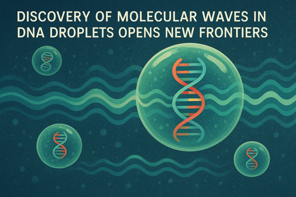 TodayInUS_World's tweet image. Discovery of Molecular Waves in DNA Droplets Opens New Frontiers
todayinusandworld.com/today-in-us-%2…

#MolecularWaves #DNADroplets #CellularTransport #BiotechBreakthrough #NatureNanotechnology #SyntheticBiology #NeurodegenerativeResearch #NextGenMedicine #WaveLikeMotion #MolecularInnovation