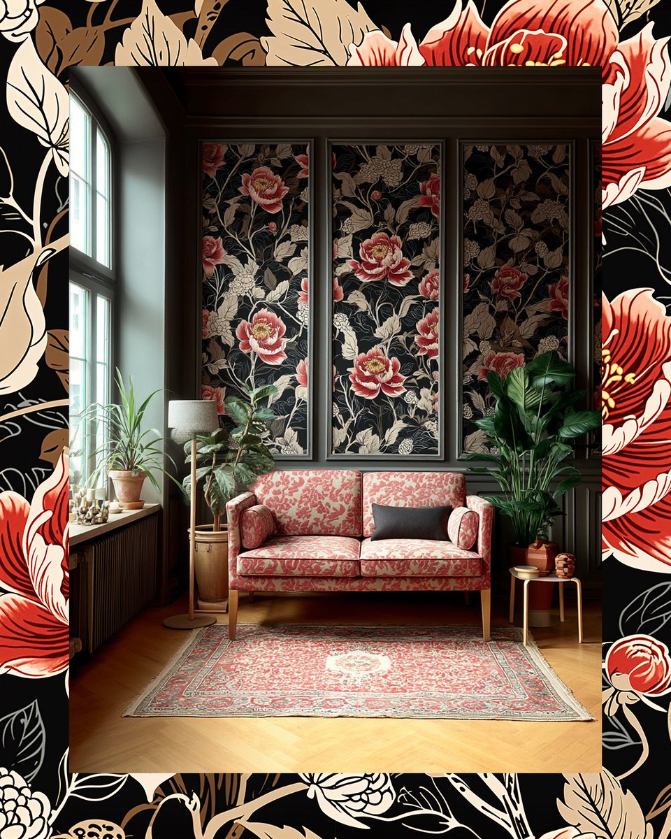 patternedai's tweet photo. Japanese-inspired seamless pattern created with #patternedai and visualised with #midjourney . Explore this curated collection of free patterns here: https://t.co/6SQX385c3M https://t.co/XvTmrjYvoy