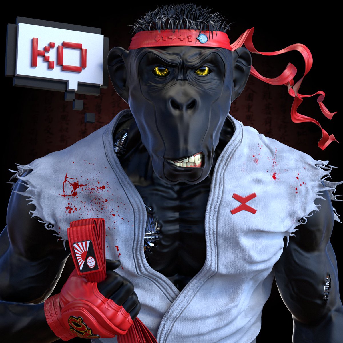 ⬇️ ↘️ ➡️ + 👊🏻

We get knocked down
But we get up again
You're never gonna keep us down
Apes get knocked down
But they get up again
You're never gonna keep the Ape Legion down!

We'll be singin'
When we're winnin'
We'll be singin'

Haduoken 🤜🏻🔥 ⚡