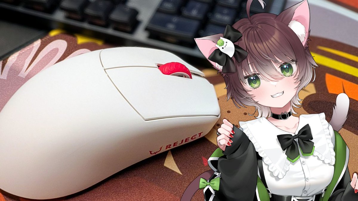 ☀LAMZU × REJECTマウス☀
日本の夜明け「暁」をコンセプトにしたREJECT限定デザインのマウスが6/20販売開始だよ！チェックしてくれ！ちなみにかしちゃんとお揃いです！白色と暁カラーでかわいい🥰

購入はここから amzn.to/4k7hJ4R　#pr
