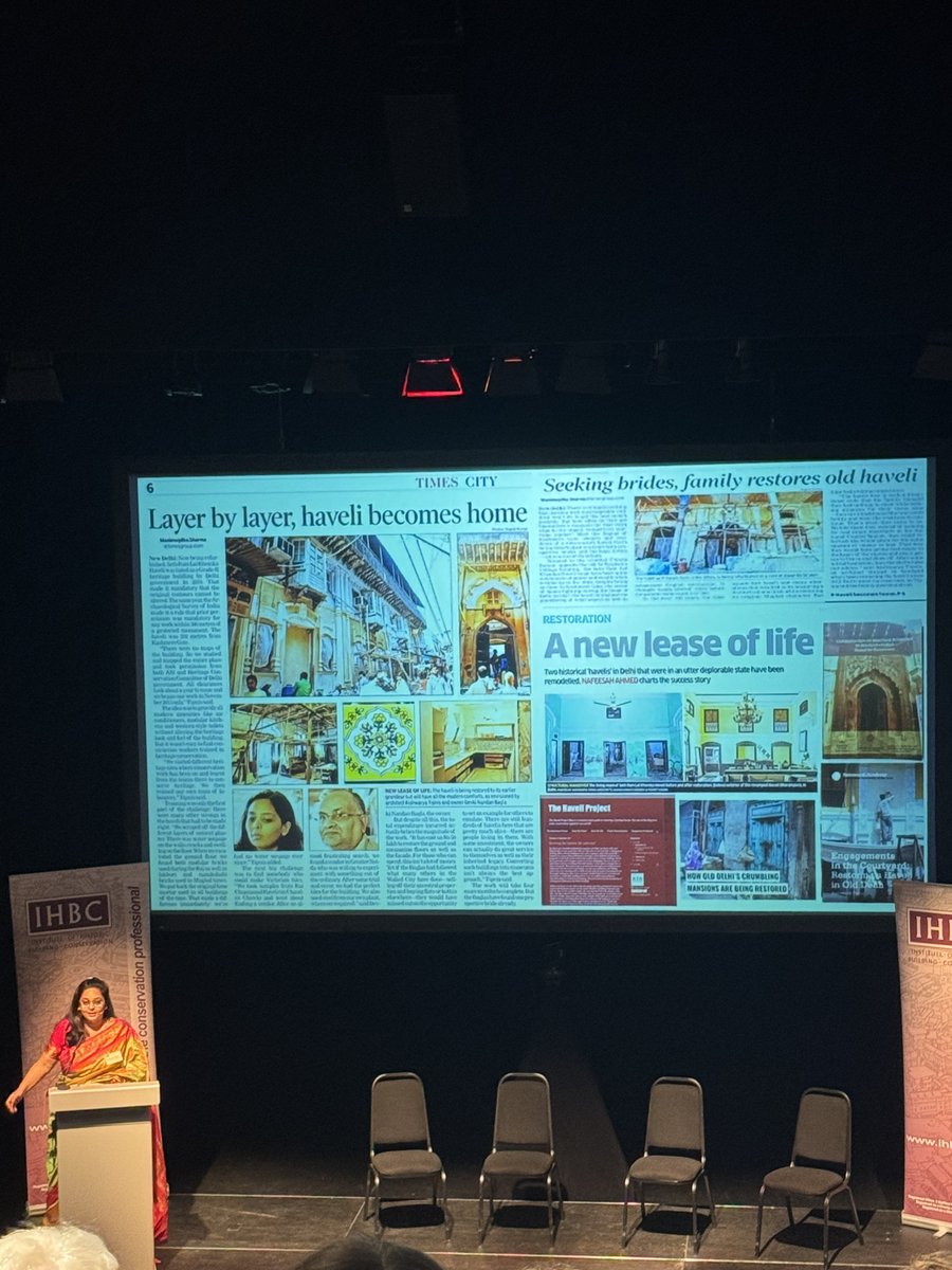 IHBC (@ihbctweet) on Twitter photo Aishwarya started her conservation journey <a href="/dundeeuni/">University of Dundee</a> and won a Gus Astley award, she took this learning to her practice in New Dehli .. working with people and making headlines! #IHBCShrewsbury2025 Aishwarya started her conservation journey <a href="/dundeeuni/">University of Dundee</a> and won a Gus Astley award, she took this learning to her practice in New Dehli .. working with people and making headlines! #IHBCShrewsbury2025
