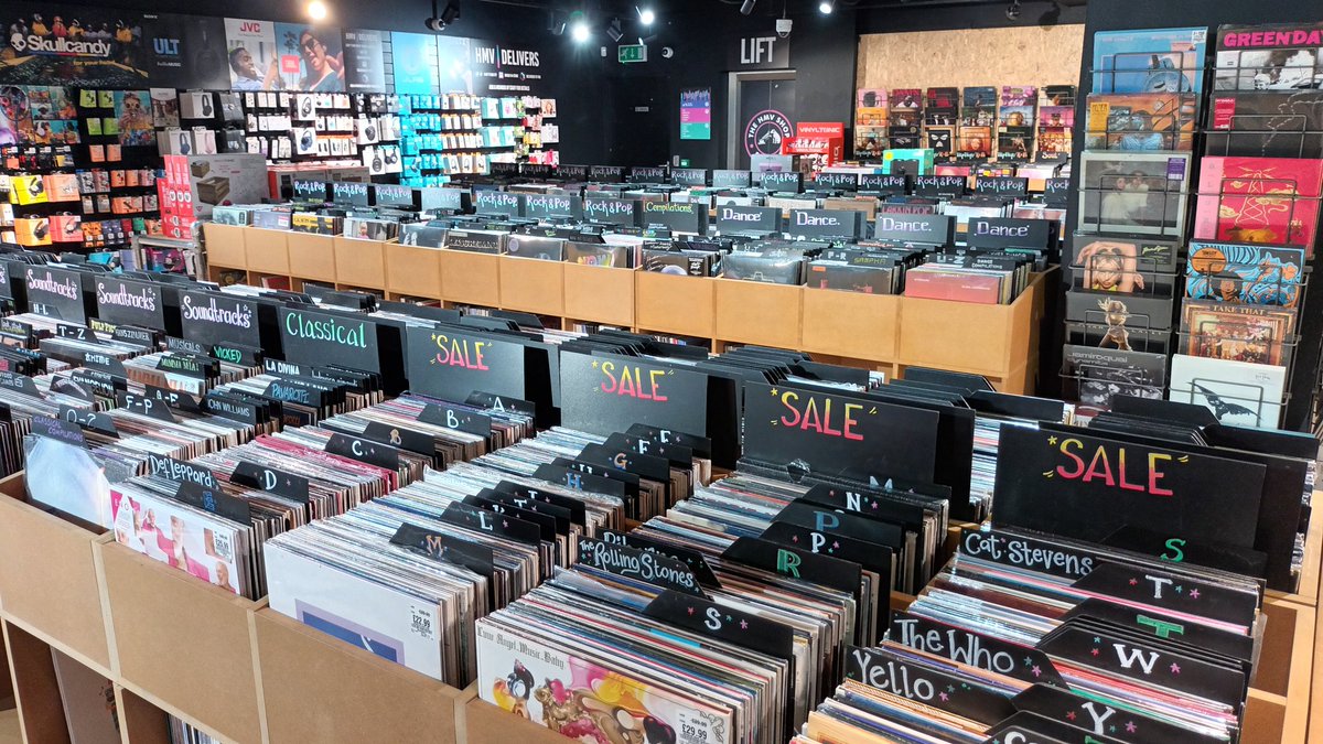 Guess who's back?
The doors are open once again to a whole new entertainment shop across 3 floors
<a href="/hmvtweets/">hmv</a> #hmv #Belfast 
#music #cd #vinyl #film #TV #bluray #uhd #dvd #tees #clothing #popvinyl #figures #plush #mugs #books #fiction #new #graphicnovels
