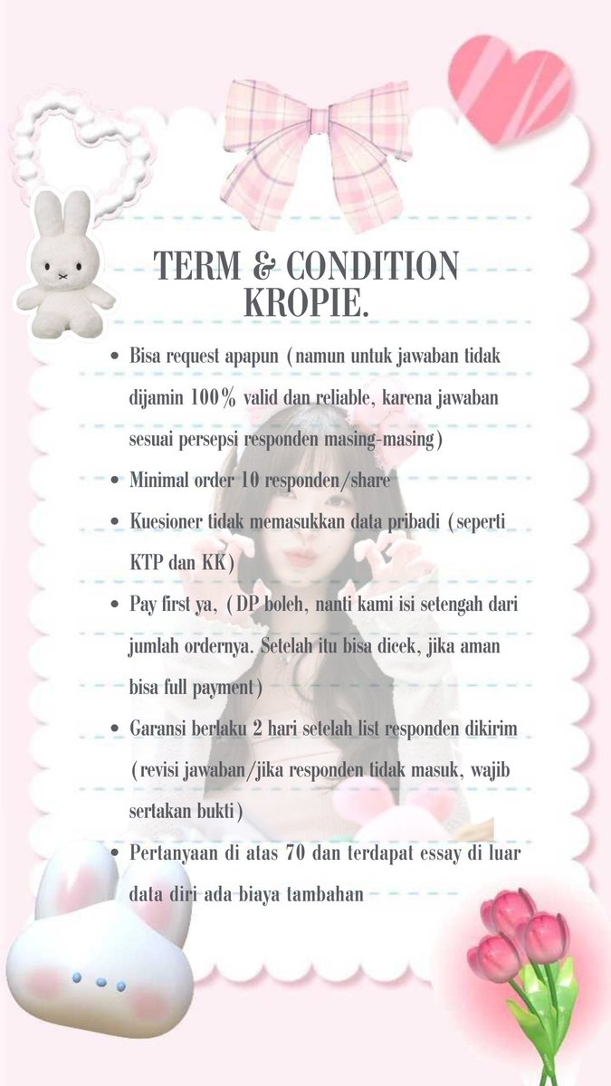 Kropieโฬฏอก ส || ๐ Jasa Isi & Sebar Kuesioner tweet media