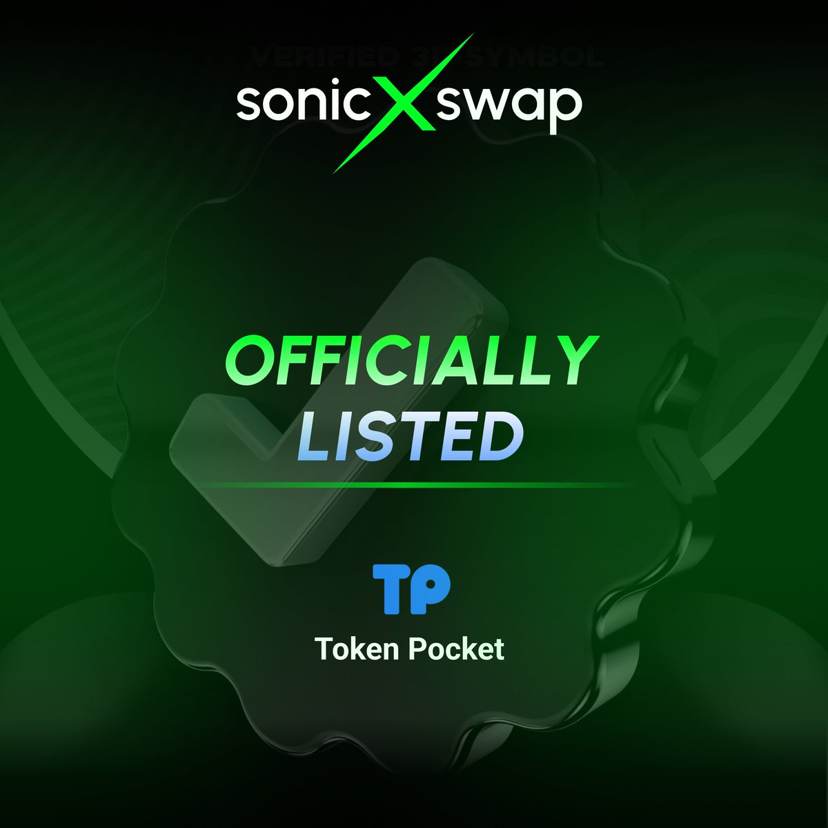 SonicxDex's tweet photo. SonicxSwap is now officially listed on Token Pocket!
Access the power of DeFi on the Sonic Blockchain through your favorite Web3 wallet.
Swap, Trade & explore anytime, anywhere.
👉https://t.co/3mwnimnv7u
#SonicxSwap #TokenPocket #DeFi #Web3Wallet #SXToken #SonicBlockchain #CryptoWallet