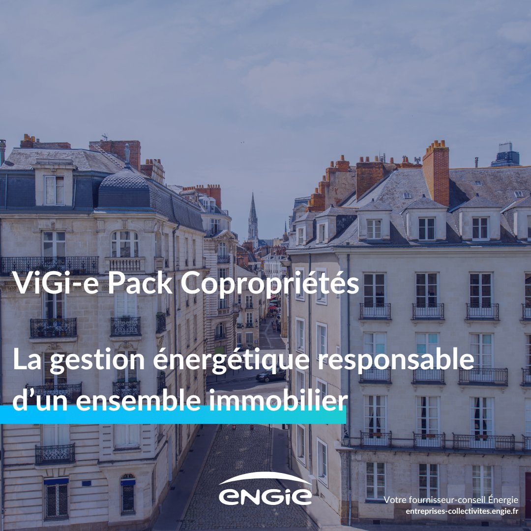 [ENERGY MANAGEMENT] Connaissez-vous ViGi-e Pack Copropriétés ? C'est la solution d’accompagnement pour piloter au plus juste la consommation de votre parc immobilier et être acteur de sa performance énergétique. En savoir + ➡️entreprises-collectivites.engie.fr/actualites/ges… #withENGIE
