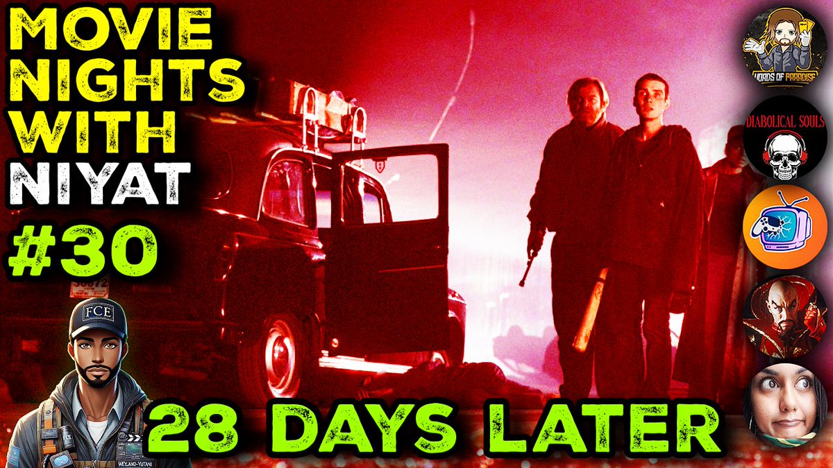 FilmComicsExplained (@fcexplained) on Twitter photo Tonight, we're exploring 28 DAYS LATER (2002) at 8:00 pm EST. youtube.com/live/tOeaKdPhP…… I'll be joined by <a href="/DiabolicalSouls/">DIABOLICAL SOULS Presents</a> <a href="/BoltTheWord/">Words Of Paradise</a> <a href="/HoldMyDualShock/">HoldMyDualShock</a> <a href="/VexElectronica/">Vex Electronica</a> <a href="/EmperorGoodwin/">Emperor Jay Goodwin</a> Tonight, we're exploring 28 DAYS LATER (2002) at 8:00 pm EST. youtube.com/live/tOeaKdPhP…… I'll be joined by <a href="/DiabolicalSouls/">DIABOLICAL SOULS Presents</a> <a href="/BoltTheWord/">Words Of Paradise</a> <a href="/HoldMyDualShock/">HoldMyDualShock</a> <a href="/VexElectronica/">Vex Electronica</a> <a href="/EmperorGoodwin/">Emperor Jay Goodwin</a>
