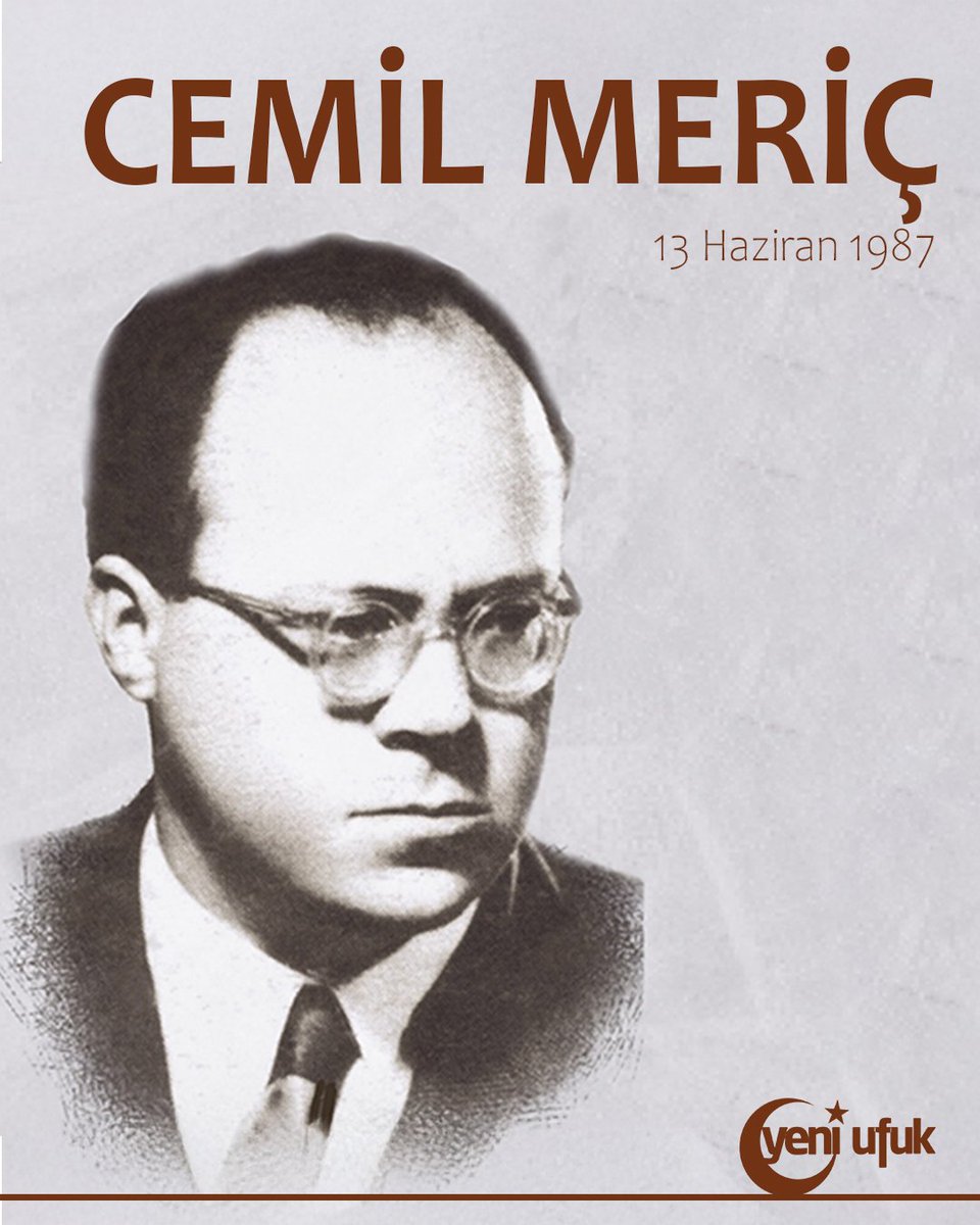 Düşünce hayatımıza pek çok katkı sunan yazar ve mütefekkir Cemil Meriç’i, vefatının 38. senesinde saygı ve rahmetle anıyoruz.

#yeniufukdergisi