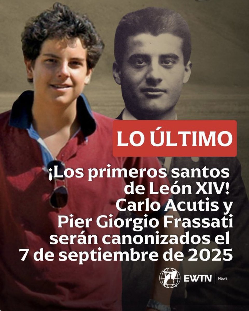 Los primeros santos del Papa Leon XIV serán los jóvenes Carlo Acutis y Pier Giorgio Frassati el 7 de septiembre de 2025