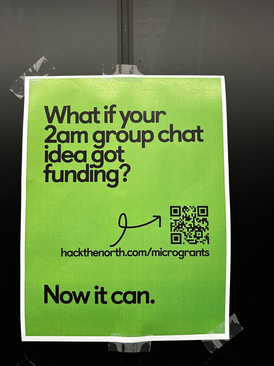 IKorovinsky's tweet image. saw this random poster in waterloo - anyone know what this is?
@HackTheNorth