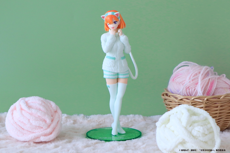 五等分の花嫁 猫耳パーカー フィギュアセット+DesktopCute四葉 五等分の花嫁】四葉＆五月の猫耳パーカーver.プライズフィギュア