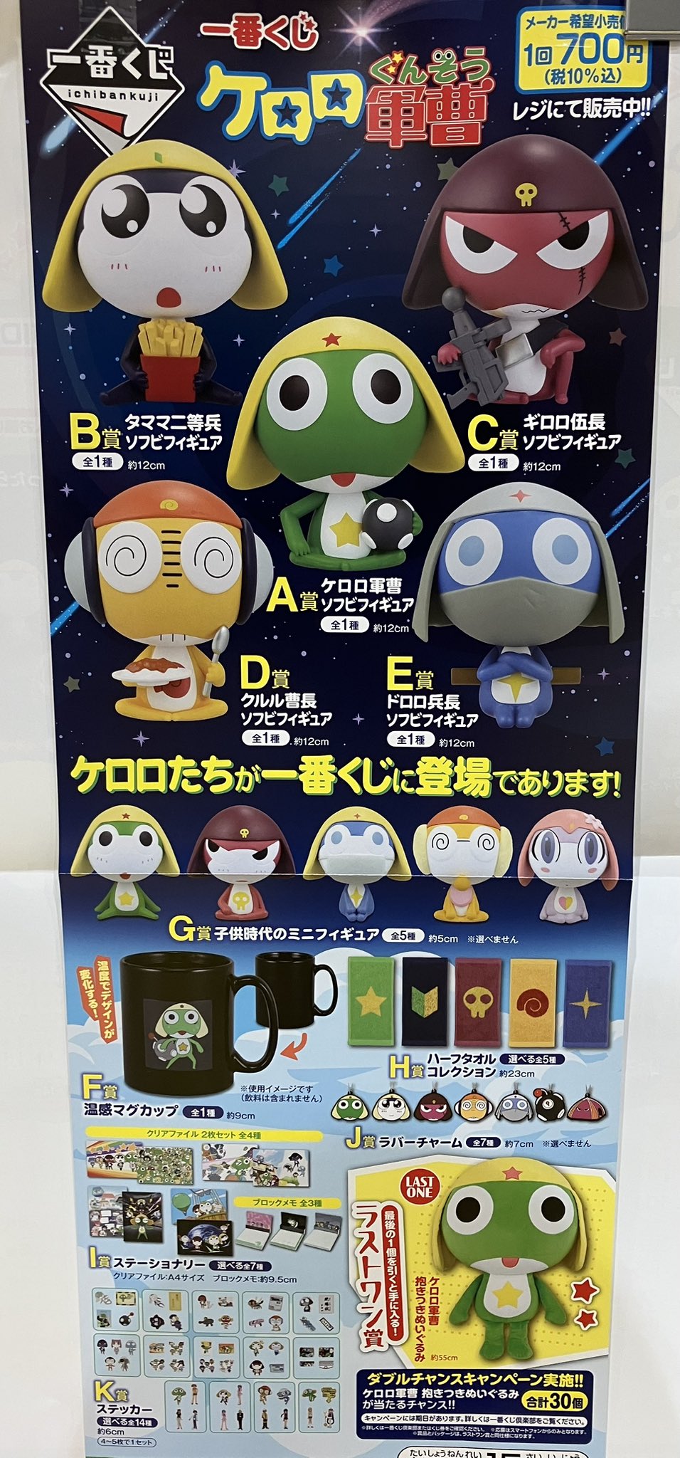 一番くじ ケロロ軍曹 G賞 子供時代のミニフィギュア (ちびプル