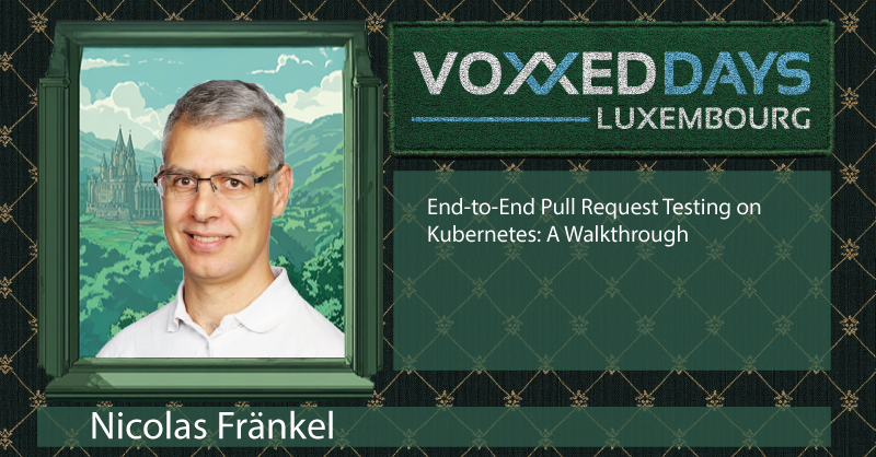 I'll be next week at <a href="/voxxed_lu/">VoxxedDaysLuxembourg</a> to present a new talk about end-to-end Pull Request #testing when your target environment is #Kubernetes.

Come and let's chat!

#CICD #pipelines #GitHubWorkflows