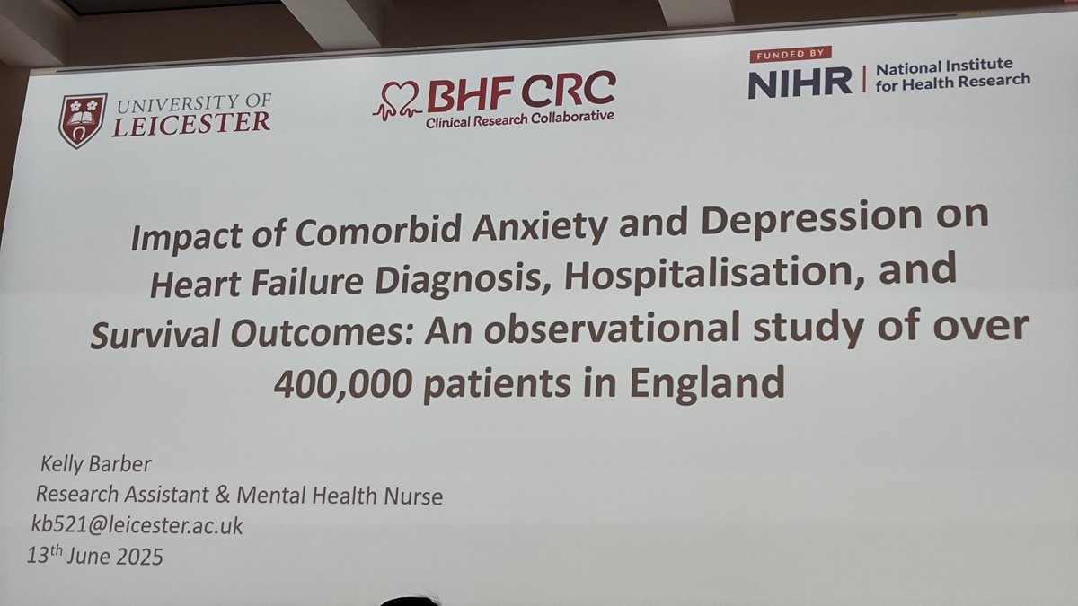 RosalynnAustin's tweet image. Kelly Barber a mental health #nurse on the impact of mental health on #heartfailure

Diagnosis took 10 months longer 🤯
Outcomes were worse for both ♂️♀️

We need to better urgently!

#ACNAP2025 #SoMe