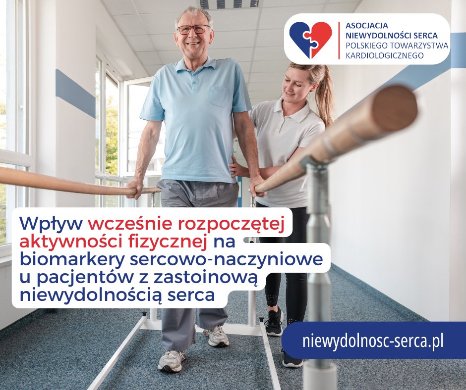 ➡️ Trening fizyczny poprawia funkcjonowanie u pacjentów z przewlekłą niewydolnością serca, jednak wpływ wczesnej aktywności fizycznej w warunkach szpitalnych na biomarkery sercowo-naczyniowe i rokowanie u pacjentów z ostrą zastoinową niewydolnością serca pozostaje niejasny.

ℹ️