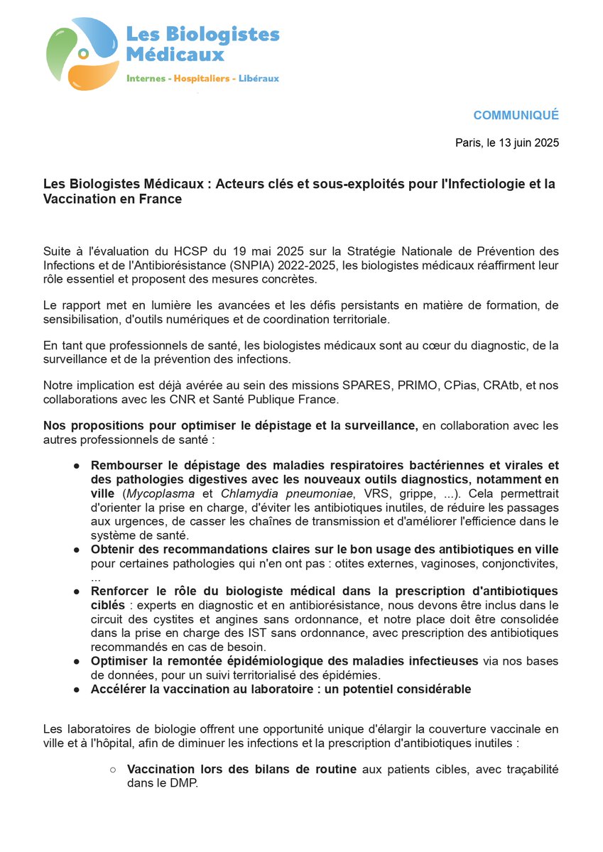 Les Biologistes Médicaux tweet media