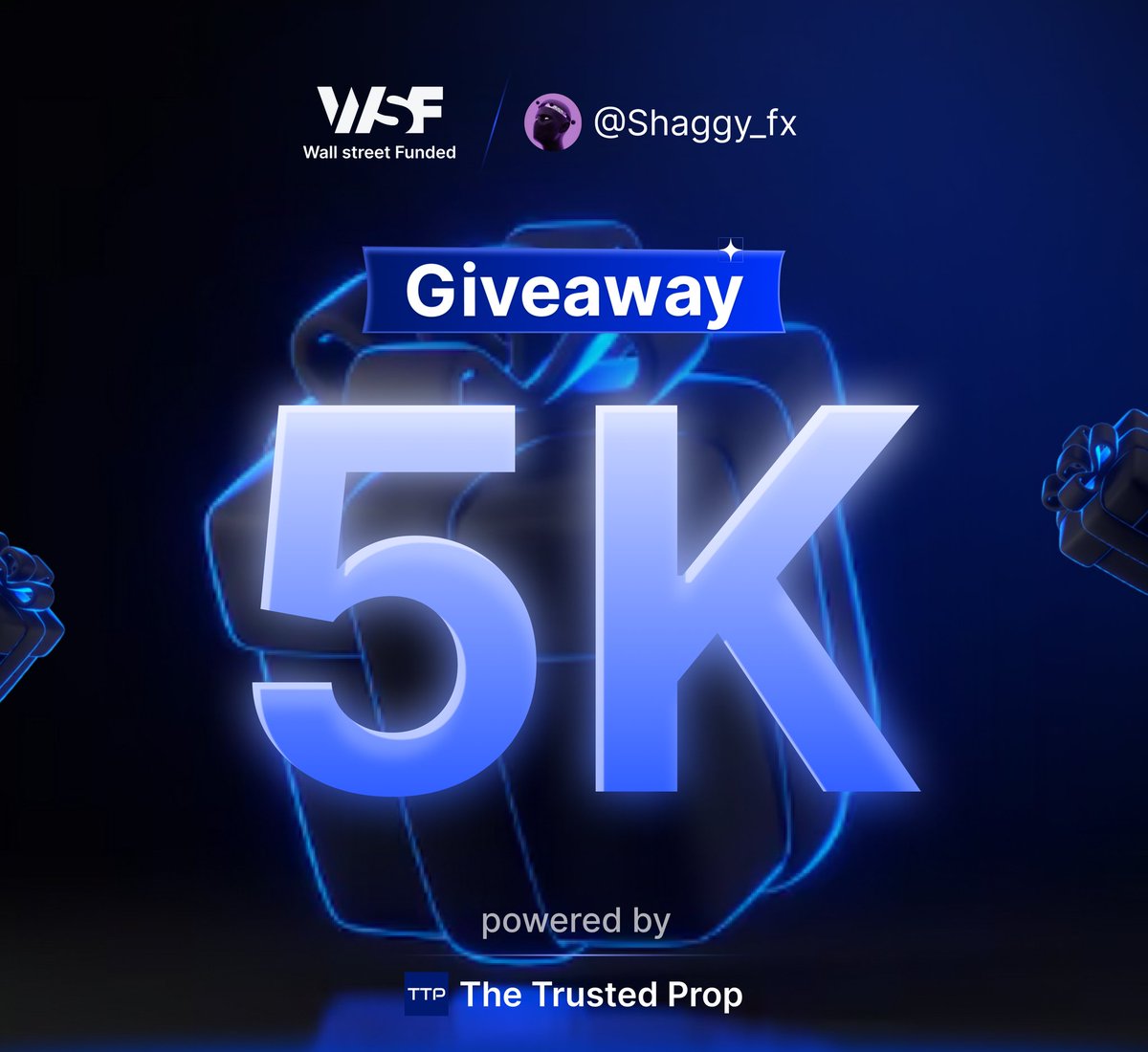 🚨 GIVEAWAY ALERT 🚨

To participate 

1. Follow @thetrustedprop , @wsfunded , @fintrending ,<a href="/shreyashttp/">Shreyash | The Trusted Prop</a> ,<a href="/Shaggy_fx/">$HAGGY 🥷</a>

2. Participate here(must complete all entries):- gleam.io/1c6qo/the-trus…

3. ⁠Like &amp; Repost 
4. ⁠Tag 3 traders 

Winners in 7 days.

Good luck 👍