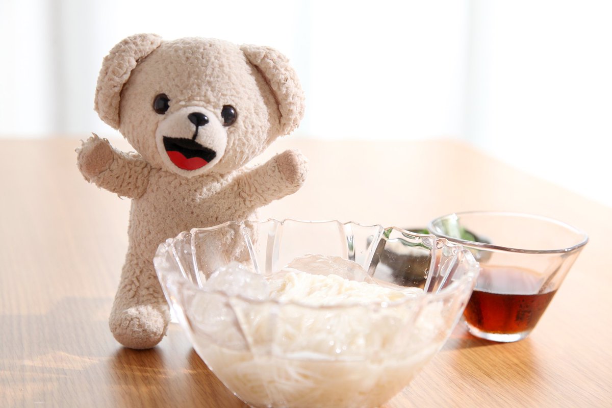 fafa_bear's tweet image. きょうのおひるはそうめんだ～☆
みんなはなにたべた？？