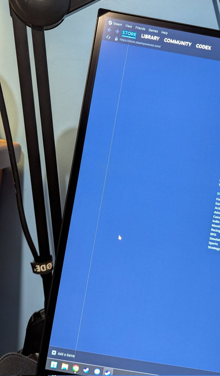 Dropped $2.3k on a monitor and the shit arrived with a line of dead pixels... <a href="/msytechnology/">MSY Computer</a> won't even replace it for a screen that isn't broken fucking love that