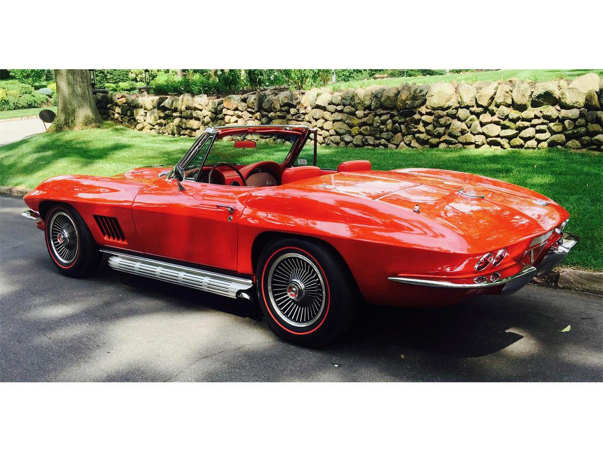 Natalia_66231's tweet photo. Check out this stunning 1967 Chevrolet Corvette! Classic design, vibrant red finish, and those iconic wheels! A true legend on the road! #ChevroletCorvette #1967Corvette #ClassicCars #CarLovers #AutoLegend https://t.co/KH6cLE7c7r