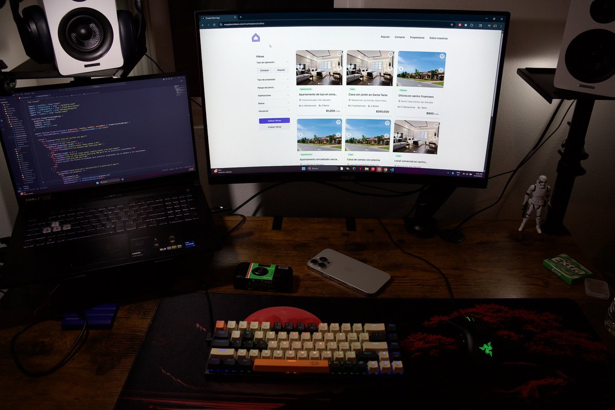 Rubenlo09's tweet photo. 🚧 Estamos trabajando en una nueva feature de búsqueda y filtros para mejorar la experiencia de todos los que buscan su próximo hogar en El Salvador 🏡✨
Muy pronto podrán encontrar justo lo que necesitan de forma más rápida y sencilla 🙌
#DevLife #UX #PropTech #ElSalvador https://t.co/OuiLIfgbPb