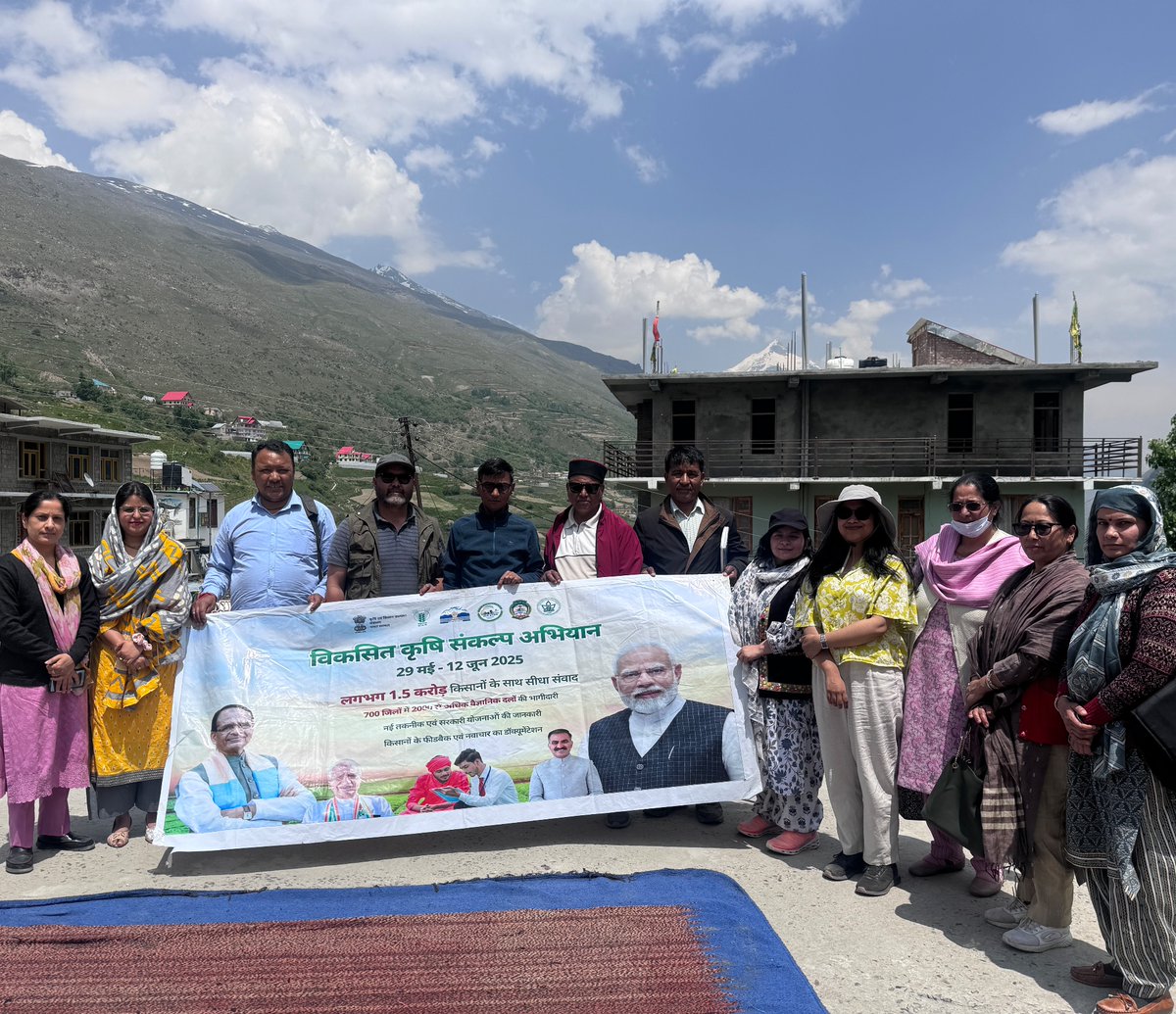 KVK, Kukumseri, Lahaul & Spiti-1, Himachal Pradesh (@kvkkukumseri) on Twitter photo Sammapan Samaroh VKSA 2025. Abhiyan was conducted in Gondhla, Khangsar, Sissu and Koksar Panchayats of Lahaul Block to empower tribal farmers with modern & good agriculture practices. #viksitkrishisankalp2025 <a href="/icarindia/">Indian Council of Agricultural Research.</a> <a href="/atari1icar/">ICAR-ATARI, Ludhiana</a> <a href="/AgriGoI/">Agriculture INDIA</a> <a href="/PMOIndia/">PMO India</a> <a href="/ChouhanShivraj/">Shivraj Singh Chouhan</a> Sammapan Samaroh VKSA 2025. Abhiyan was conducted in Gondhla, Khangsar, Sissu and Koksar Panchayats of Lahaul Block to empower tribal farmers with modern & good agriculture practices. #viksitkrishisankalp2025 <a href="/icarindia/">Indian Council of Agricultural Research.</a> <a href="/atari1icar/">ICAR-ATARI, Ludhiana</a> <a href="/AgriGoI/">Agriculture INDIA</a> <a href="/PMOIndia/">PMO India</a> <a href="/ChouhanShivraj/">Shivraj Singh Chouhan</a>