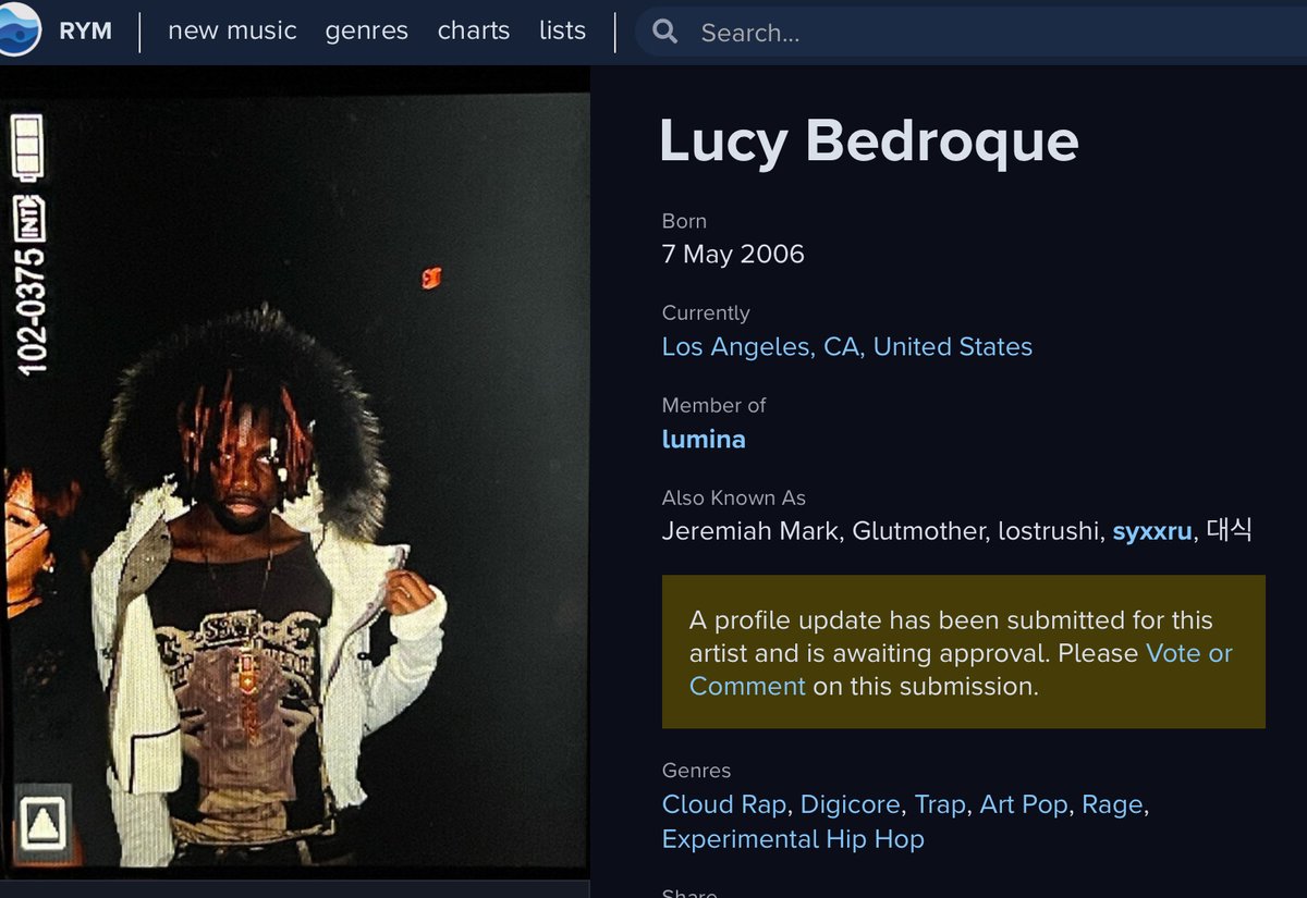 kinnda beautiful that they’re still using the “cloud rap“ label for new artists like this even when they sound so different. What an amazing lineage, so proud to be part of it