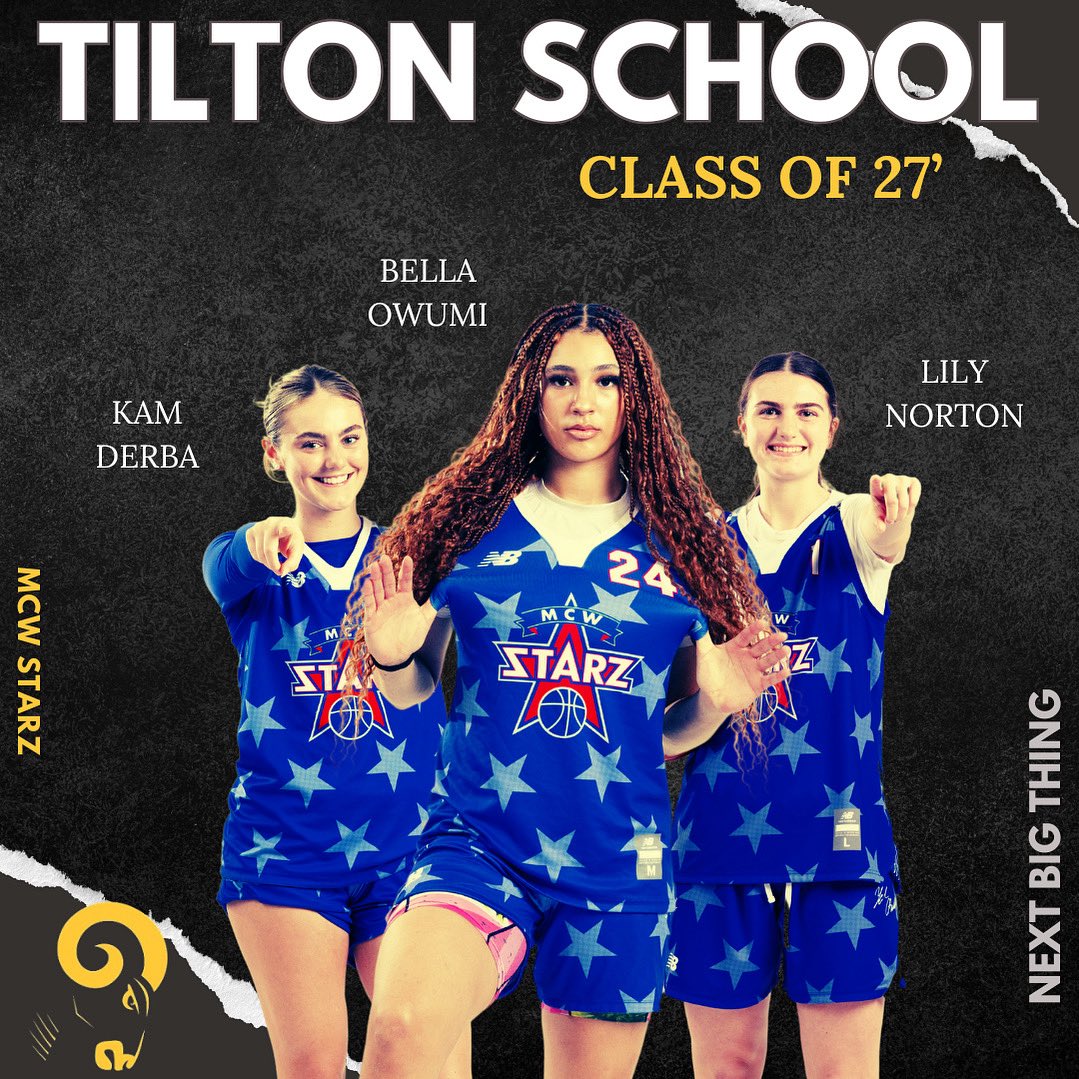 MCW STARZ (@mcwstarz) on Twitter photo Next chapter for MCW Starz⭐️ <a href="/KamDerba/">Kam Derba</a> <a href="/BellaOwumi24/">Bella Owumi</a> <a href="/nortonlily14/">Lily Norton</a> 2027⭐️ <a href="/TiltonGVHoops/">Tilton School Girls Varsity Basketball</a> playing Friday <a href="/NEPSAC/">NEPSAC ®</a> 💪🏽💪🏽💪🏽💪🏽 Next chapter for MCW Starz⭐️ <a href="/KamDerba/">Kam Derba</a> <a href="/BellaOwumi24/">Bella Owumi</a> <a href="/nortonlily14/">Lily Norton</a> 2027⭐️ <a href="/TiltonGVHoops/">Tilton School Girls Varsity Basketball</a> playing Friday <a href="/NEPSAC/">NEPSAC ®</a> 💪🏽💪🏽💪🏽💪🏽