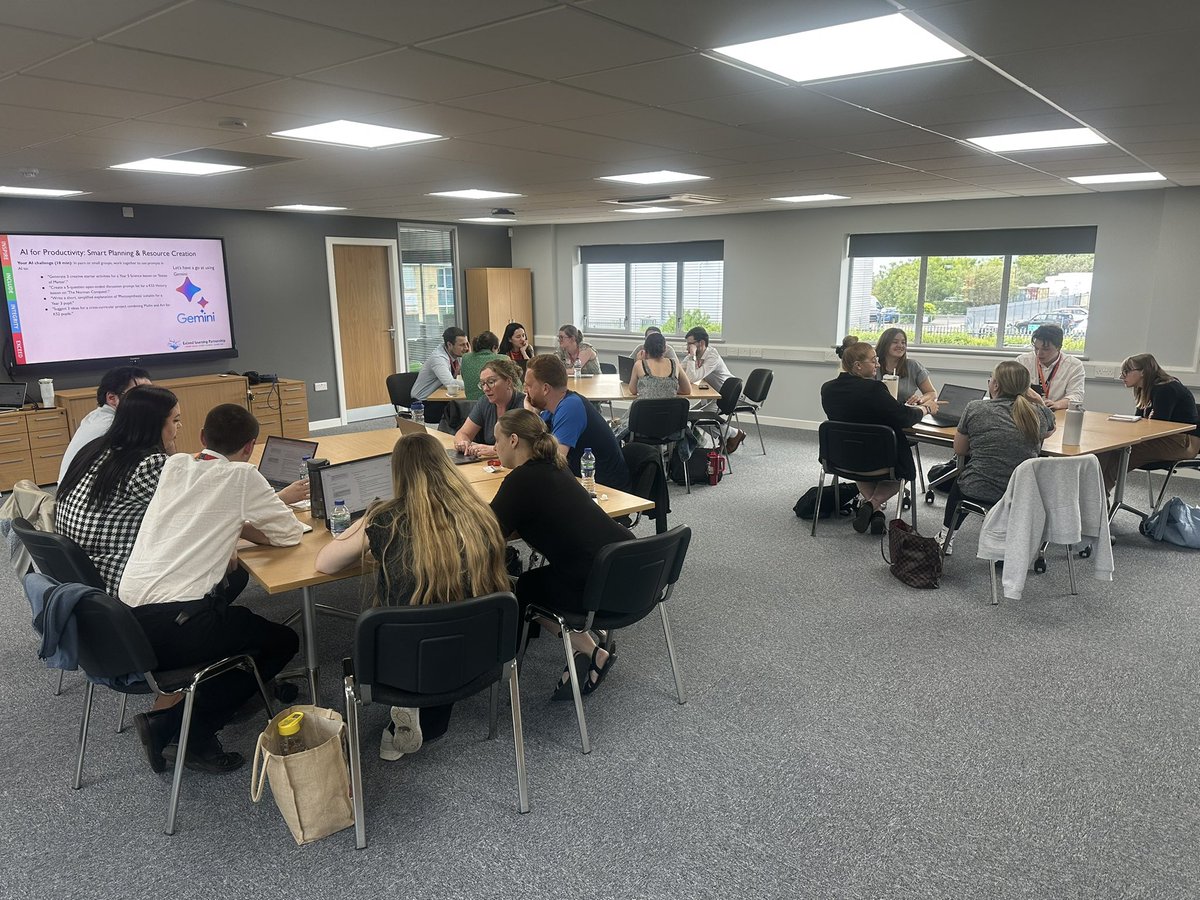 Davina Sumner (@sumnerdavina) on Twitter photo I was privileged to lead a session with our Early Career Teacher network yesterday. We explored how Google tools & AI can supercharge pedagogy and productivity. Great discussions on ethics, possibilities and challenges, with colleagues sharing practical examples too. <a href="/ExceedLP/">Exceed Learning Partnership</a> I was privileged to lead a session with our Early Career Teacher network yesterday. We explored how Google tools & AI can supercharge pedagogy and productivity. Great discussions on ethics, possibilities and challenges, with colleagues sharing practical examples too. <a href="/ExceedLP/">Exceed Learning Partnership</a>