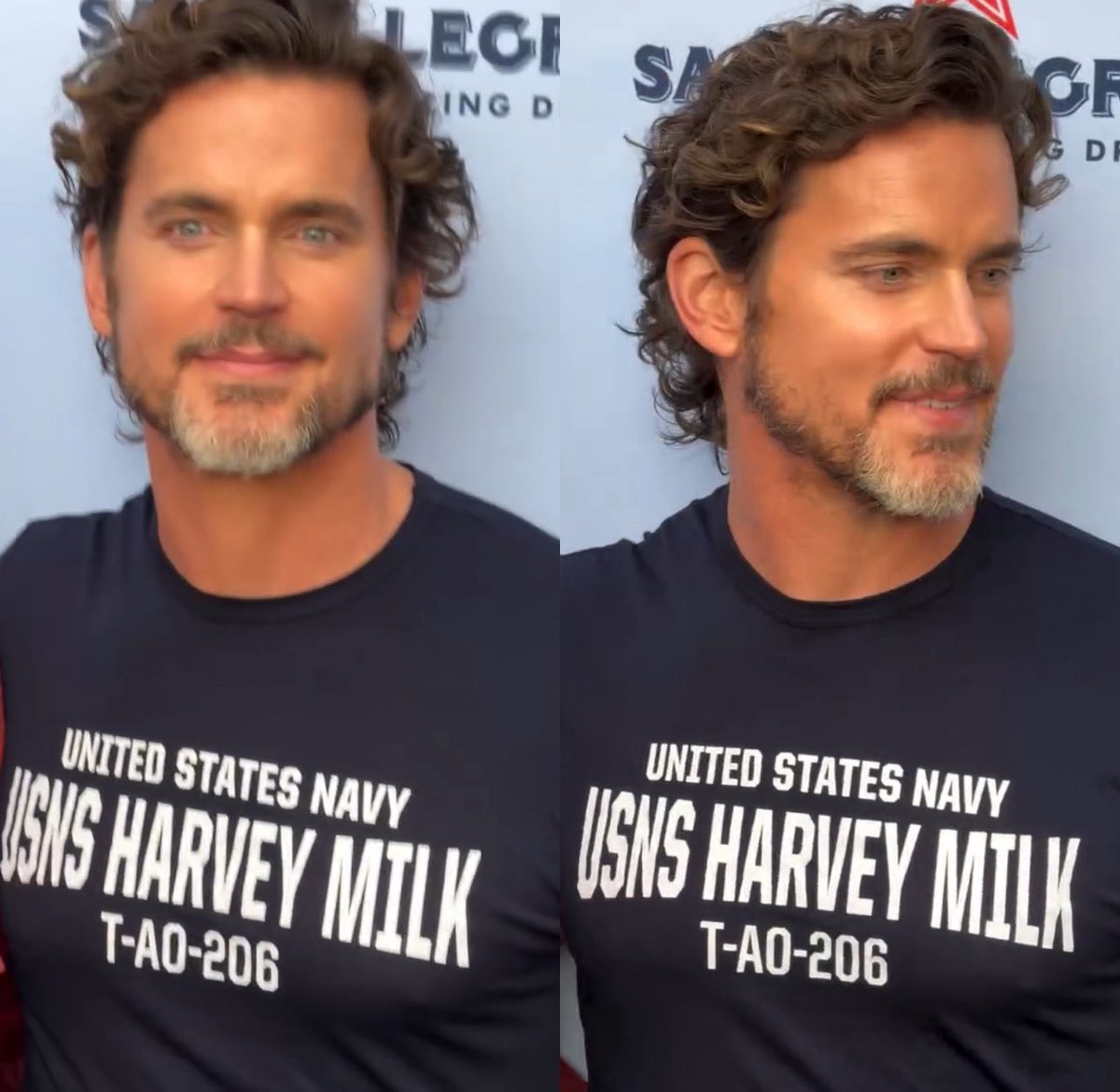 BomerArchive's tweet photo. Matt Bomer at the @LAmag party ❤️🌈 

Absolutely love the shirt he is wearing! 👏 https://t.co/u08IPhN3wC