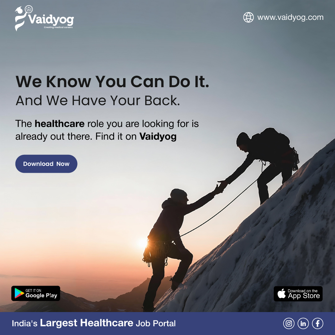VaidyogOfficial's tweet image. Stop searching everywhere for the right job when your next healthcare role is just one download away
Vaidyog is made for healthcare professionals with relevant listings and filters that actually work
#Vaidyog #JoinVaidyog #Hiring