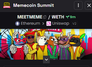 MemeSummitMeet's tweet photo. Dexscreener Updated!

https://t.co/kzrESV8Om7 https://t.co/u6Gb7vOLyY