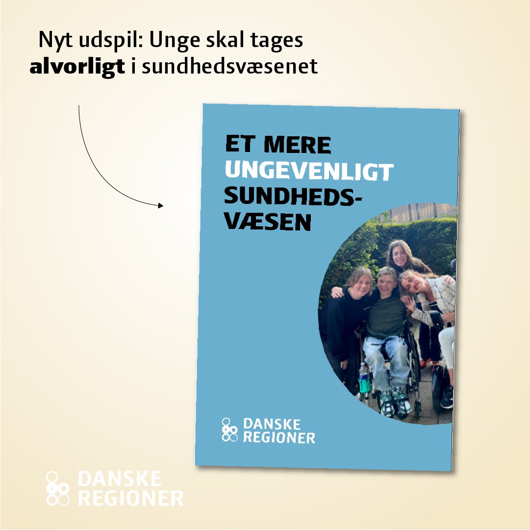 UNGE-VENLIGE HOSPITALER
Vi lancerer nyt udspil for at forbedre vilkårene for unge patienter. 
"Ofte føler de sig nemlig hverken hjemme på børne- eller voksenafdelingerne, siger Christoffer Buster Reinhardt: 
regioner.dk/services/nyhed…
#fmdk #sundpol #dkpol #unge #ulighedisundhed