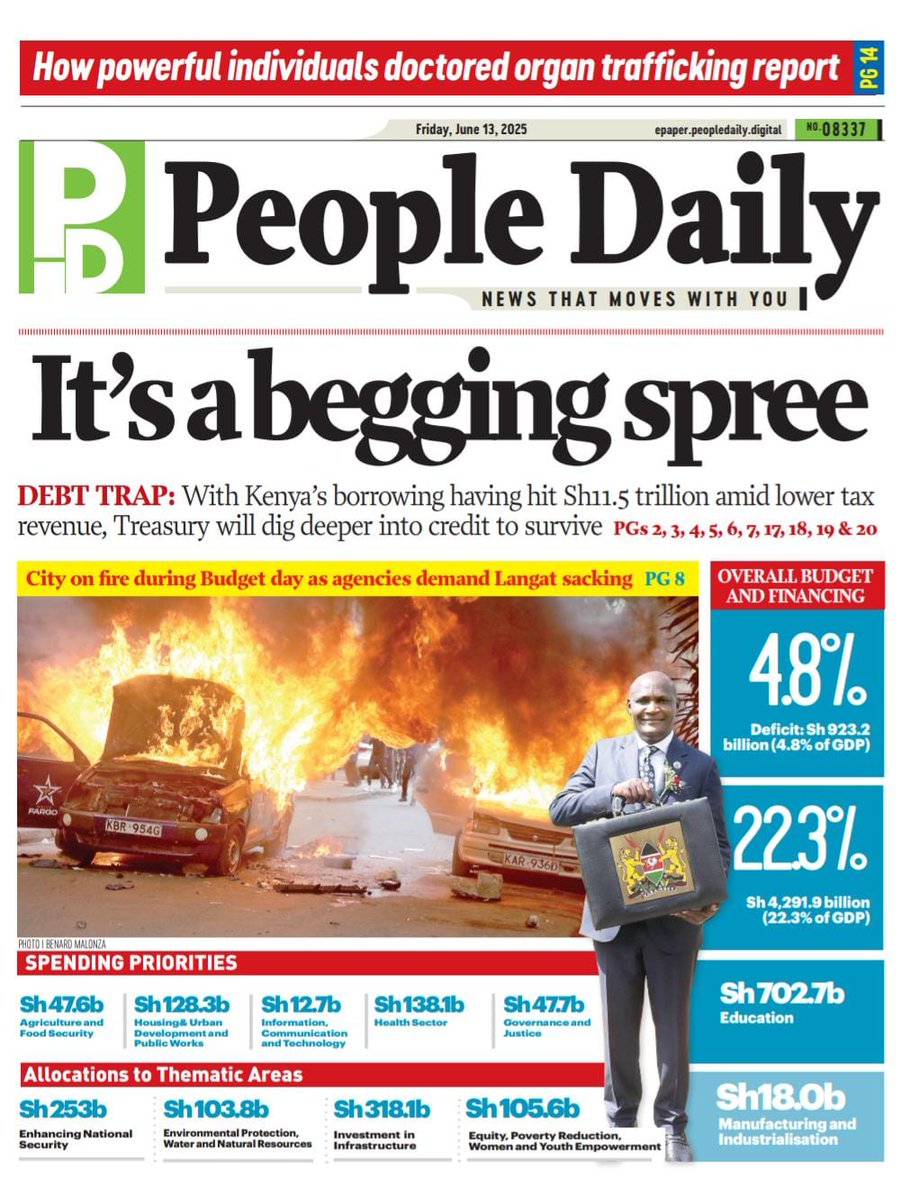 nyanducha's tweet photo. Today's newspaper headlines.

Friday, 13th June 2025.

Contact #Victorock #Kenya on 0706357055 or info@victorockkenya.com for #Ubibot soil, temperature &amp; humidity IoT #sensors, #Sophos firewalls, #CiscoMeraki firewalls &amp; switches etc.

#ePaper #Gazeti #Eliud #Ojwang #BETABudget https://t.co/DTxSWOmRRC
