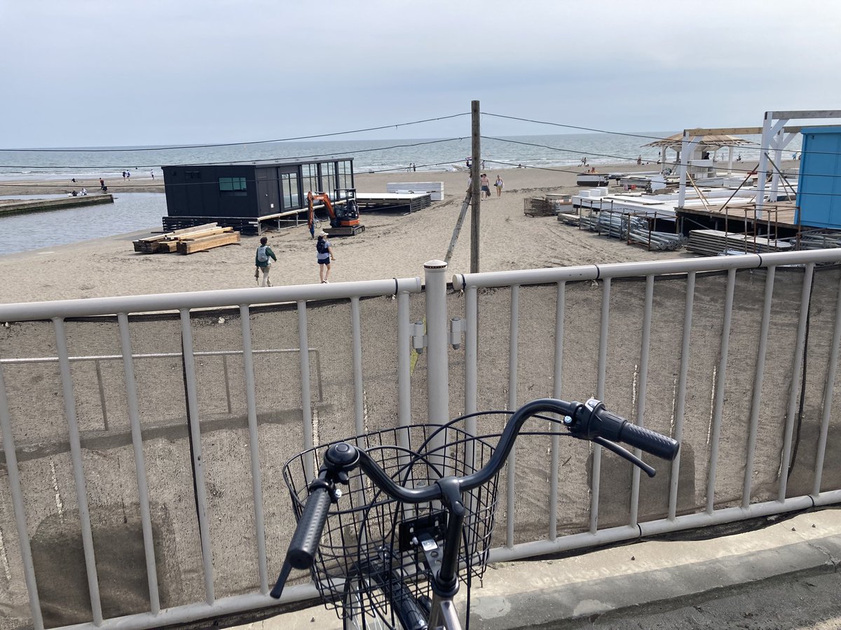 チャリで海まできた