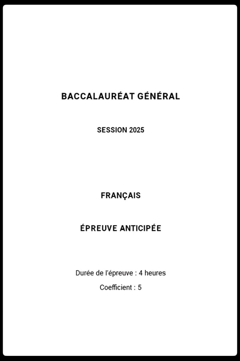 Bon courage aux élèves de 1ère qui planchent ce matin sur l'épreuve anticipée de français... 
Et parmi eux, ma grande 😭 #laclaque